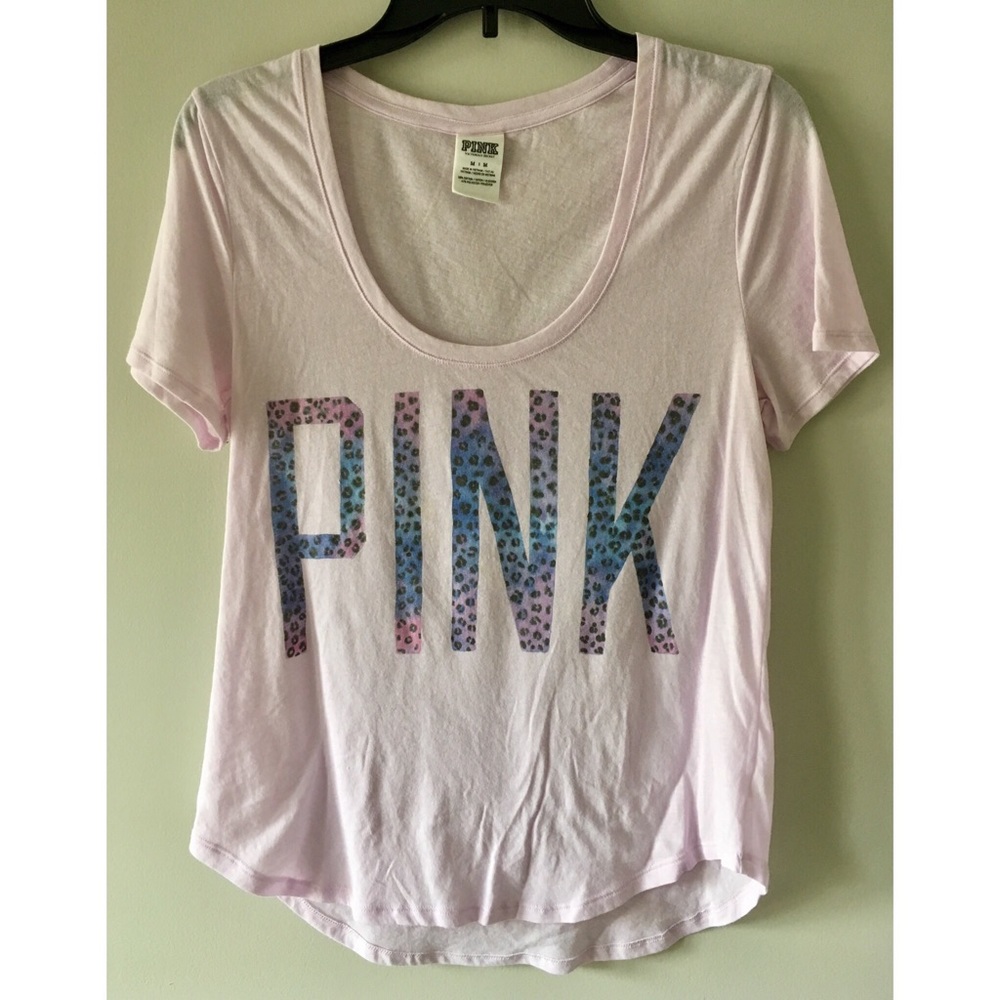PINK Victoria’s Secret Pale Pink T-shirt, Medium